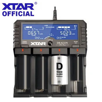 XTAR DRAGON VP4 ПЛЮС 18650 Батерия Зарядно Устройство Капацитет Тестер за Бързо Зареждане на Батерията Пакет AAA AA C D Литиево-Йонна Батерия Тестер