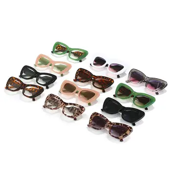 Мода UV400 Очила Засилва Котешко Око Слънчеви Очила за Жени Големи Слънчеви Очила