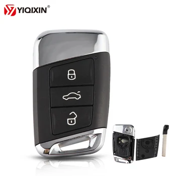 YIQIXIN 3 Бутона Умно Дистанционно на Ключа на Автомобила за Носене на Ключодържател За Volkswagen VW Magotan B8 Skoda Superb A7 Passat Вариант 2015-2019