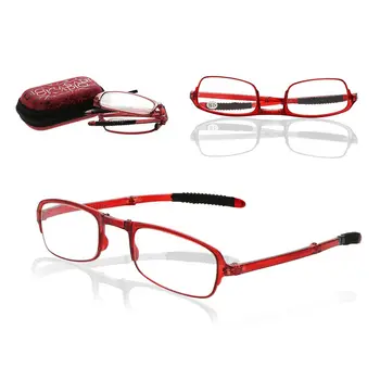 Ултра-леки Преносими Увеличителни Унисекс Очила за Грижа за Очите с Футляром Сгъваеми очила Очила За Четене