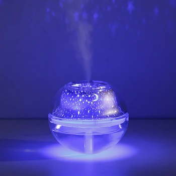 Звездата на Проектор Лампа Овлажнител на Въздуха 500 МЛ USB Ароматни Дифузор Ултразвукова Туманообразователь Led нощна светлина за Дома Овлажнител на Въздуха