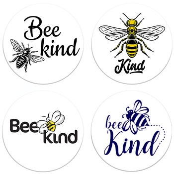 Пчела Добра Пчела Щастливи Етикети са Водоустойчиви Етикети Етикети за Печат на Стикери Честит Ден на Пчелите Вечер направи си САМ Украса на Пчелите Добри Етикети