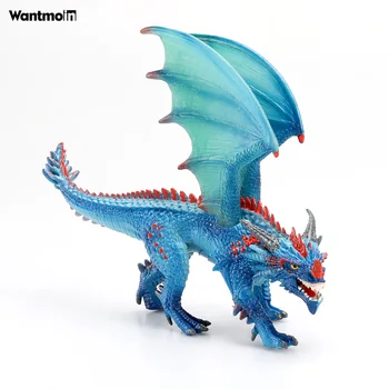 Wantmoin реалистичен летящ дракон, динозавър подвижната фигурка модел на животното колекция от детски образователни играчки, украса на подарък