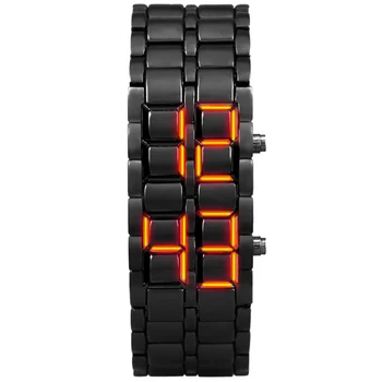 Aidis младежки спортен часовник водоустойчив електронни двоични цифрови led мъжки часовник от второ поколение с каишка на китката от сплав