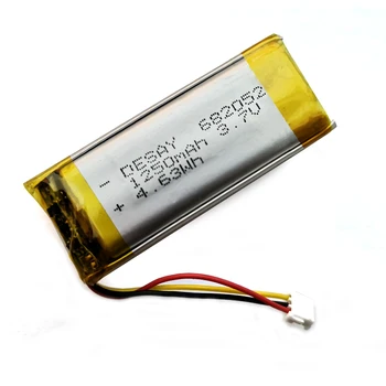 682052 3,7 1250 mah Литиево-полимерна батерия с вход За Домашни любимци GPS Ловно куче GPS, DVR MP3 MP4 682052-1S2P