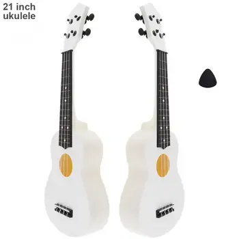 21 Инча Сопрано ukulele 15 Лада ABS Материал 4 Струни ukulele с Плектър за Деца и Начинаещи